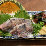 庄や - 真あじ刺身