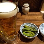 やきとん 白虎 - 乾杯～。