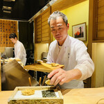 日本橋 蕎ノ字 - ◎牡蠣の天ぷらも美味いよ〜！