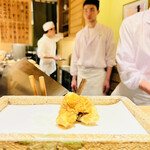 日本橋 蕎ノ字 - ◎玉取茸の天ぷら