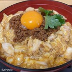 鶏三和 - 月見鶏そぼろ丼