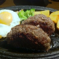 大井町銭場精肉店 - ハンバーグ＋目玉焼き