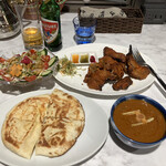 JYOTI The Door to India  - マトンドピアザ(超激辛)、チーズナン、JYOTI サラダ、ラムチョップ✖️4P、キングフィッシャービール