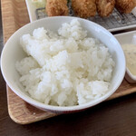 和食 ふなもと - ご飯も和食店の名に恥じない、ふっくら美味しいお米。