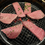 焼肉みずの - 焼風景