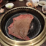 焼肉みずの - 焼風景