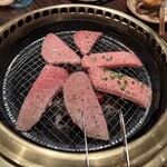 焼肉みずの - 焼風景