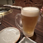 焼肉みずの - ビールで乾杯