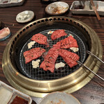 焼肉みずの - 焼風景