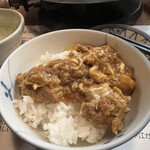 桜なべ 中江 - 〆に食べた親子丼風桜鍋丼