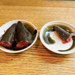 かぶと - 天然うなぎと養殖うなぎの香りを比べます。