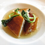 ラ メゾン ドゥ グラシアニ - 淡路・ヒラメと生ハムコンソメ