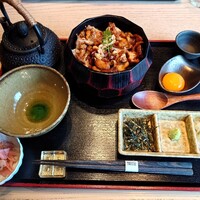 銀座かしわ - 鶏まぶしセット3500円