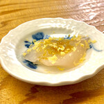 鮨おばな - 同じ個体からのボラの刺身と唐墨　レアですね