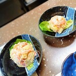 江戸川 - 絶品ポテサラ♡　左単品サイズ　右コースサイズ