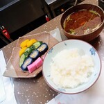 江戸川 - ごはんセット　漬物は3人前