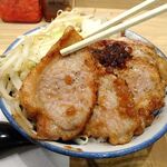 肉めし岡もと  - 肉テキめし（頭の大盛、ご飯大盛）1,122円