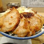 Nikumeshi Okamoto - 肉テキめし（頭の大盛、ご飯大盛）1,122円