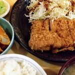 Tompei - ヒレカツ定食+ゴボウ揚