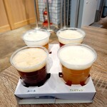 Hakodate Marukatsu Suisan Ikaika Tei - 函館ビール飲み比べ 1200円