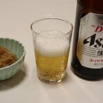 Famiri Resutoran Fuji Shokudou - お通しとビール