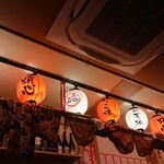 Takoyakitei Takoshin - 店内お祭りみたーい