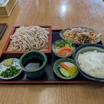 Fujishou - 焼肉定食(冷たいそば)の大盛り(そば)