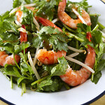Addictive coriander shrimp salad