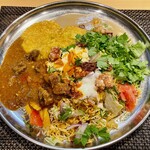 スパイス料理ナッラマナム - 全部をのせて、いただきま〜す