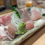 天史朗鮨 - 刺し身盛り合わせ（全て小田原産）