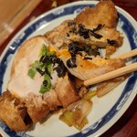 吾妻橋 やぶそば - 適度に味が浸みたカツ