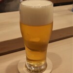 Sushitempuraaki - 生ビール　770円