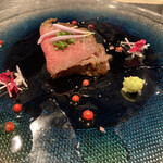 難波 鉄板焼き Sublime - 神戸牛ローストビーフ　オリーブオイル