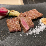 難波 鉄板焼き Sublime - 神戸牛はねしたミディアムレア