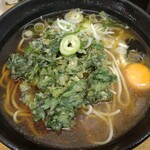 ふじ - 春菊天＋生たまご