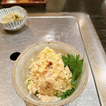 とり焼き 鶏料理 かしわ - ポテトサラダ