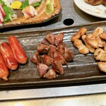 とり焼き 鶏料理 かしわ - ソーセージ、砂ずり、さんかく