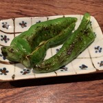 鳥たけ - 万願寺唐辛子