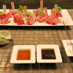 みやび - Ａ５黒毛和牛希少部位 ９種類盛り合わせ