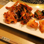 みやび - 自家製キムチ盛り合わせ