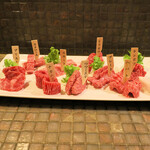 みやび - Ａ５黒毛和牛希少部位 ９種類盛り合わせ