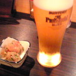 居酒屋 残業 - トビウオ味噌タタキ（お通し）