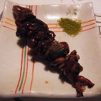西麻布いちのや - 肝焼き。量は多いがゆえに焼きが難しいかも