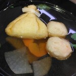 Heiroku Sushi - 餅巾着と蟹つみれ汁