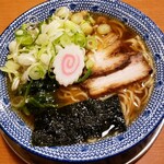 ちゃーしゅうや武蔵 - らーめん 748円 ＋ ねぎ 88円