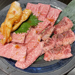 焼肉　萬輝 - ( ๑⃙⃘ᐢفᐢ๑⃙⃘)و ♪⃜特上セット