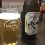 Kanshouba - 瓶ビール　アサヒスーパードライです。　生ビールはキリン