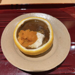 銀座 しのはら - 鱈白子 雲丹 なめこ