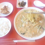 笑福 - 料理写真:新メニュー海鮮ダールーメン（打滷麵）煮込みあんかけラーメン単品850円（税込）セット1,000円（税込）