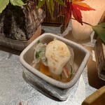 銀座 しのはら - 胡麻ダレの柿なます